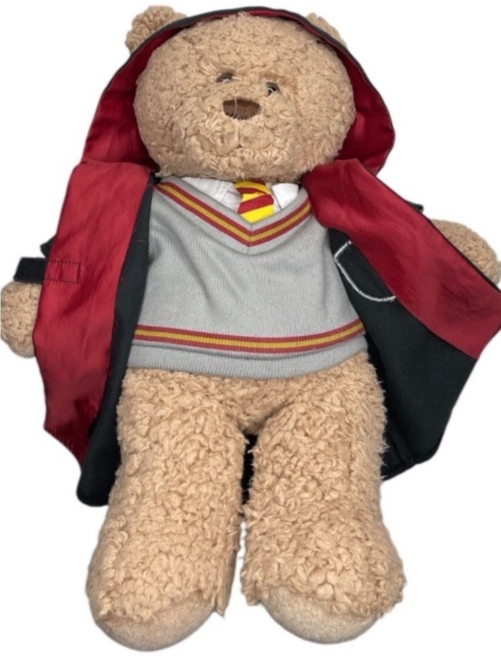 Warner Bros. Plush Teddy in Black Hooded Gryffindor Robe Harry Potter - Picture 7 of 10